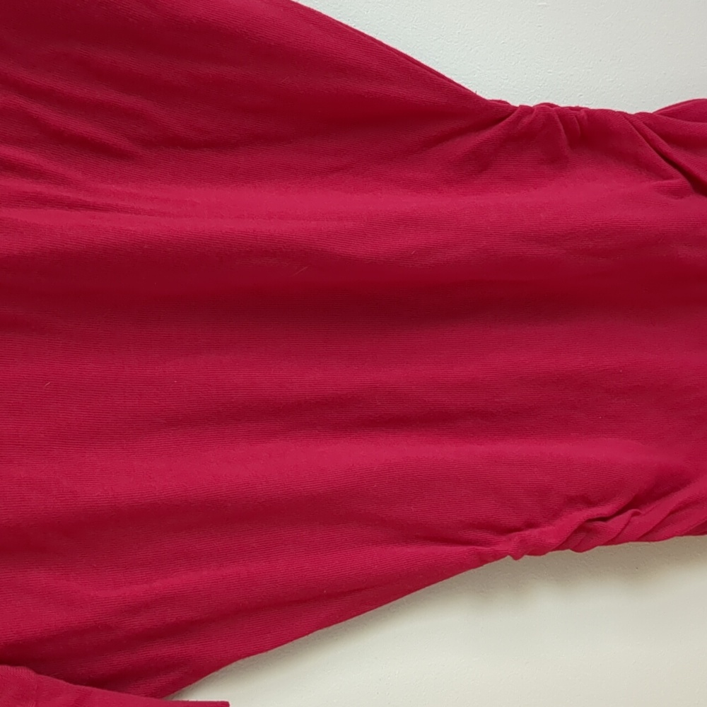 Solid Red Large Zenana Outfitters Ruched Dress - Picture 7 of 12